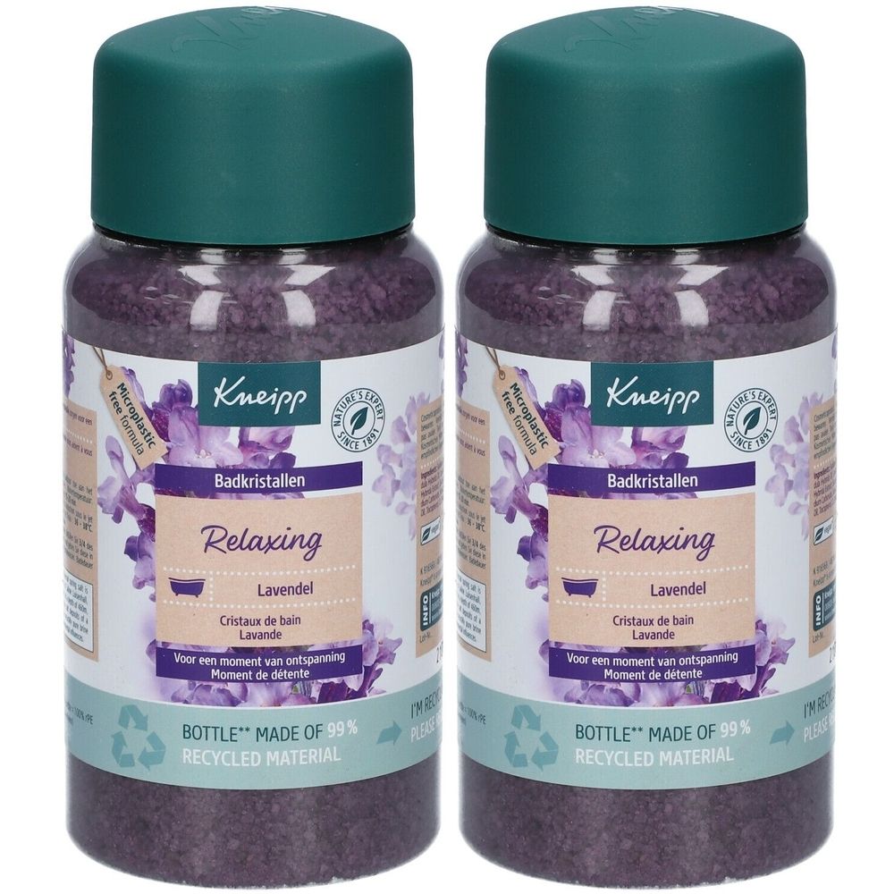 Kneipp® Cristaux de bain Relaxing - Lavande Sel De Bain 2x600 g