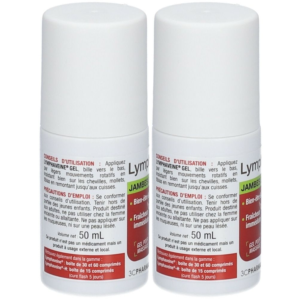 3C PHARMA® Lymphaveine® Roll-on Rouleau 2x50 ml