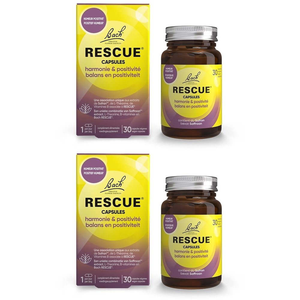 RESCUE Capsules Harmonie & Positivité 2x30 pc(s) Capsule(S)