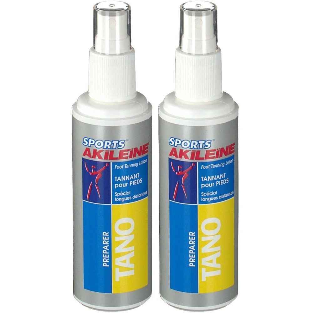 Akileïne TANO Lotion tannante pour les pieds 2x100 ml Spray