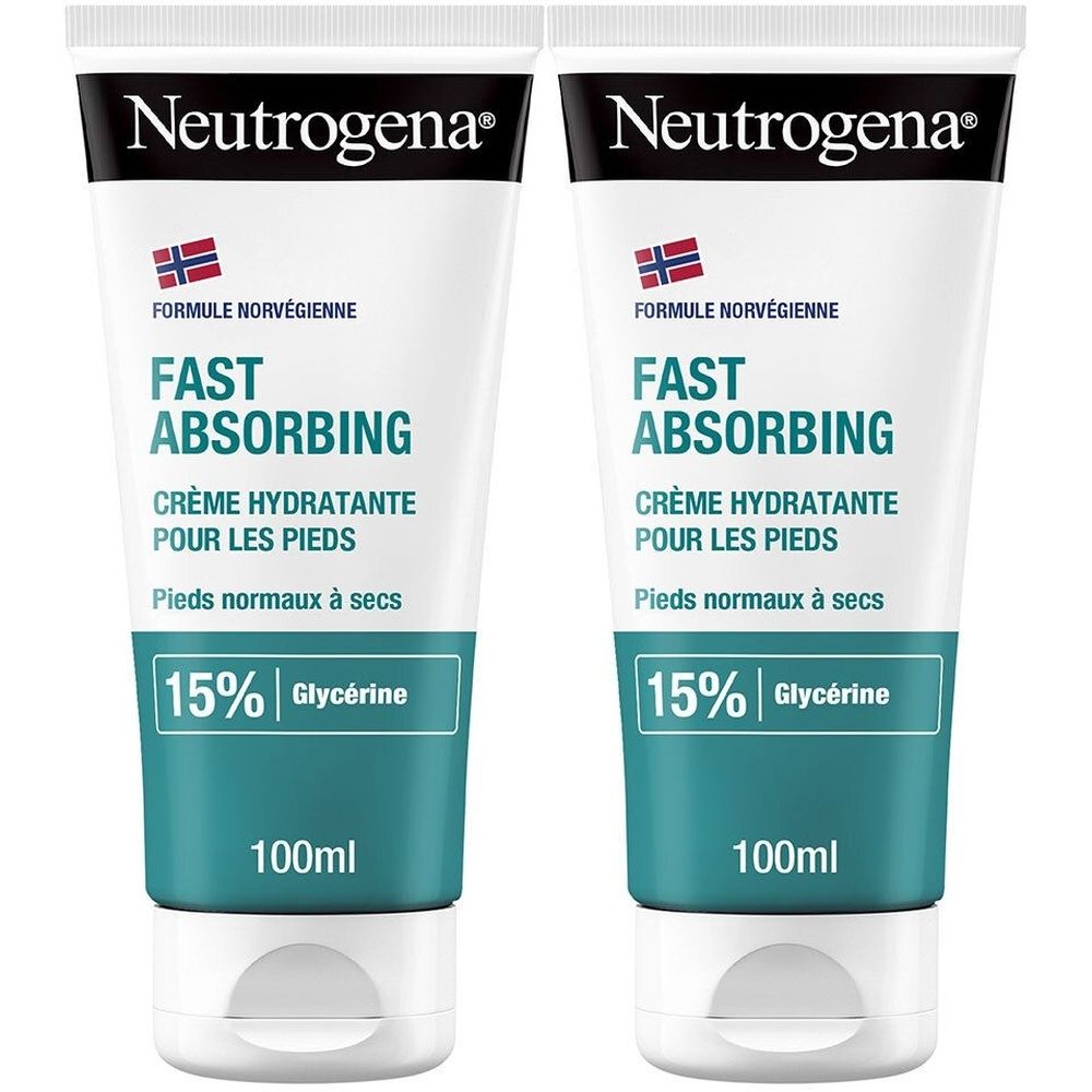 Neutrogena Crème Pieds Absorption Express Formule Norvégienne 100 ml 2x100 ml Crème