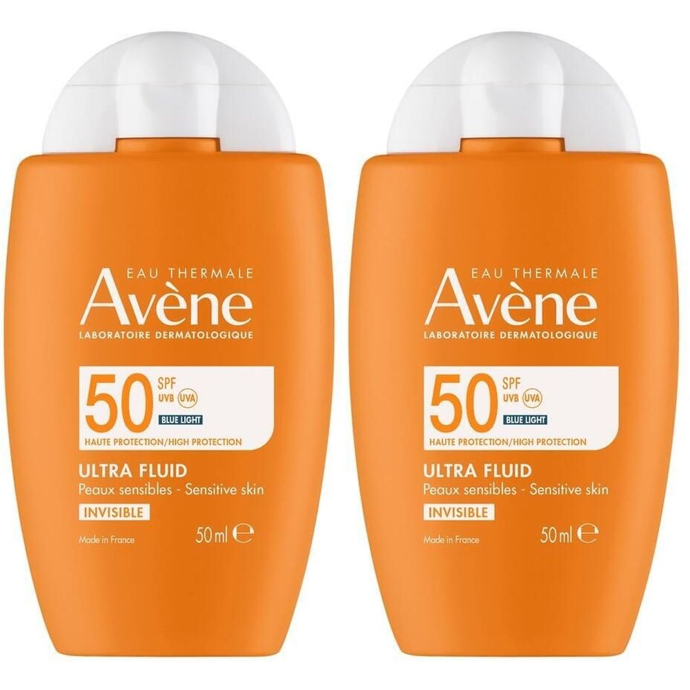 Avène ultra fluid invisible Émulsion 2x50 ml