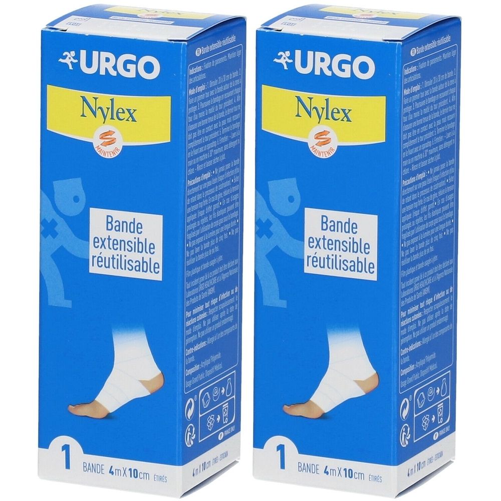 URGO Nylex Bande extensible 4 m x 10 cm 2x1 pc(s)