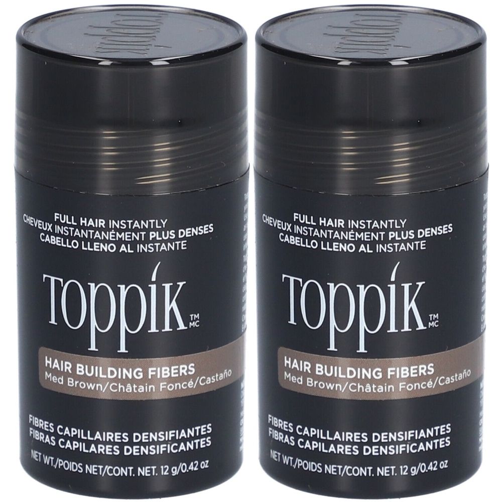 Toppik® Fibres capilaires densifiantes - Châtain foncé Spray 2x12 g