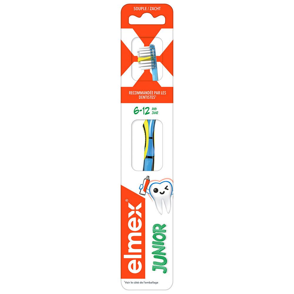 Elmex Anti-Caries Junior Brosse Dents Souple 6-12 Ans 1 Ut Taille 6 - Image 3