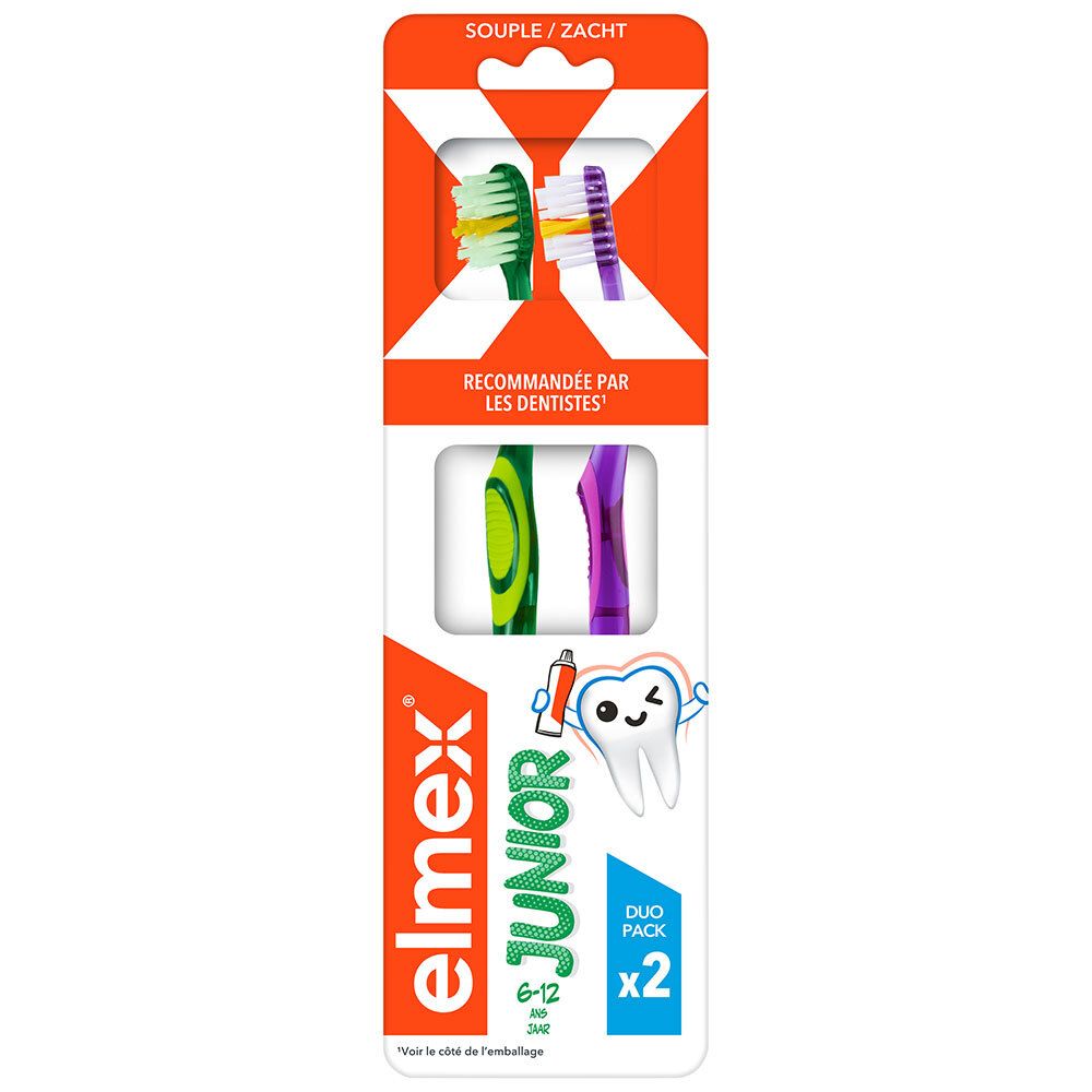 Elmex Brosse À Dents Junior 6-12 Ans Duo Pack Brosse(S) À 1 Pc(S) Enfants