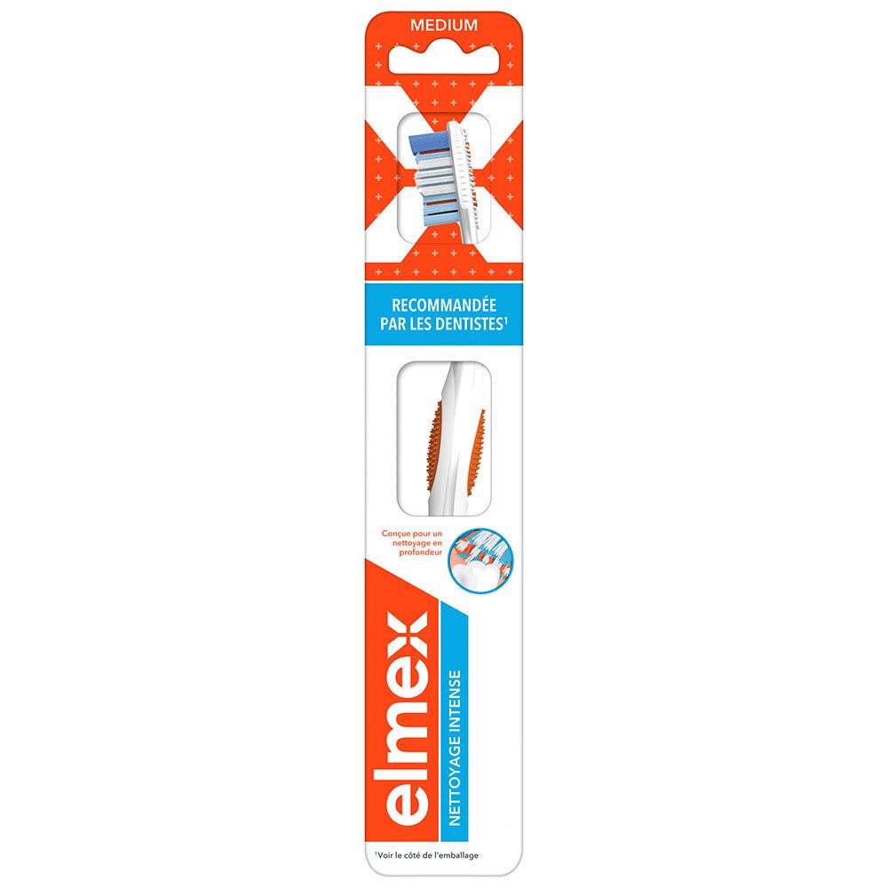 Rose Elmex Nettoyage Intense Brosse À Dents Médium Ut Taille 1 - Image 2