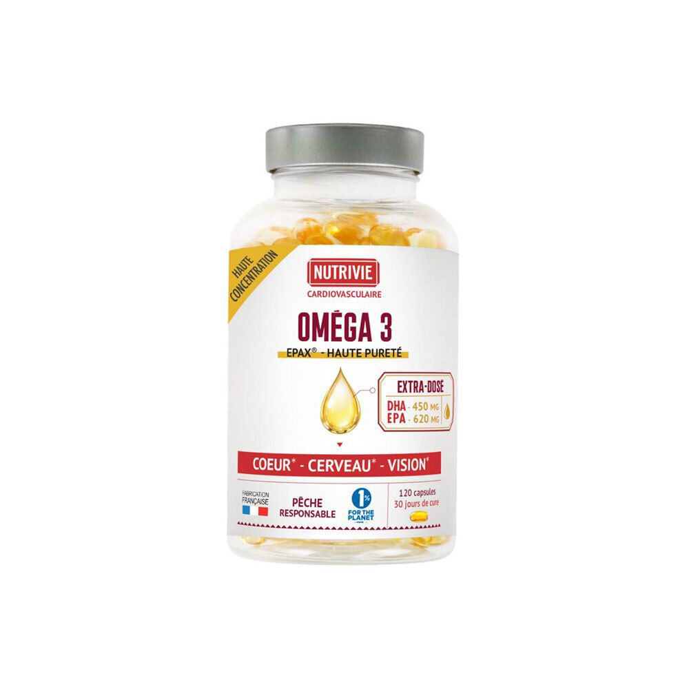 Nutrivie Oméga 3 Epax Capsule(S) Douce(S) 120 Pc(S) Enfants