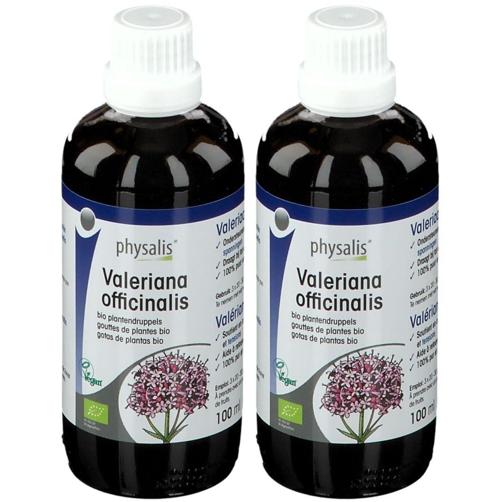 physalis Valeriana Officinalis Gouttes de plantes Bio 2x100 ml Goutte(S) Orale(S)