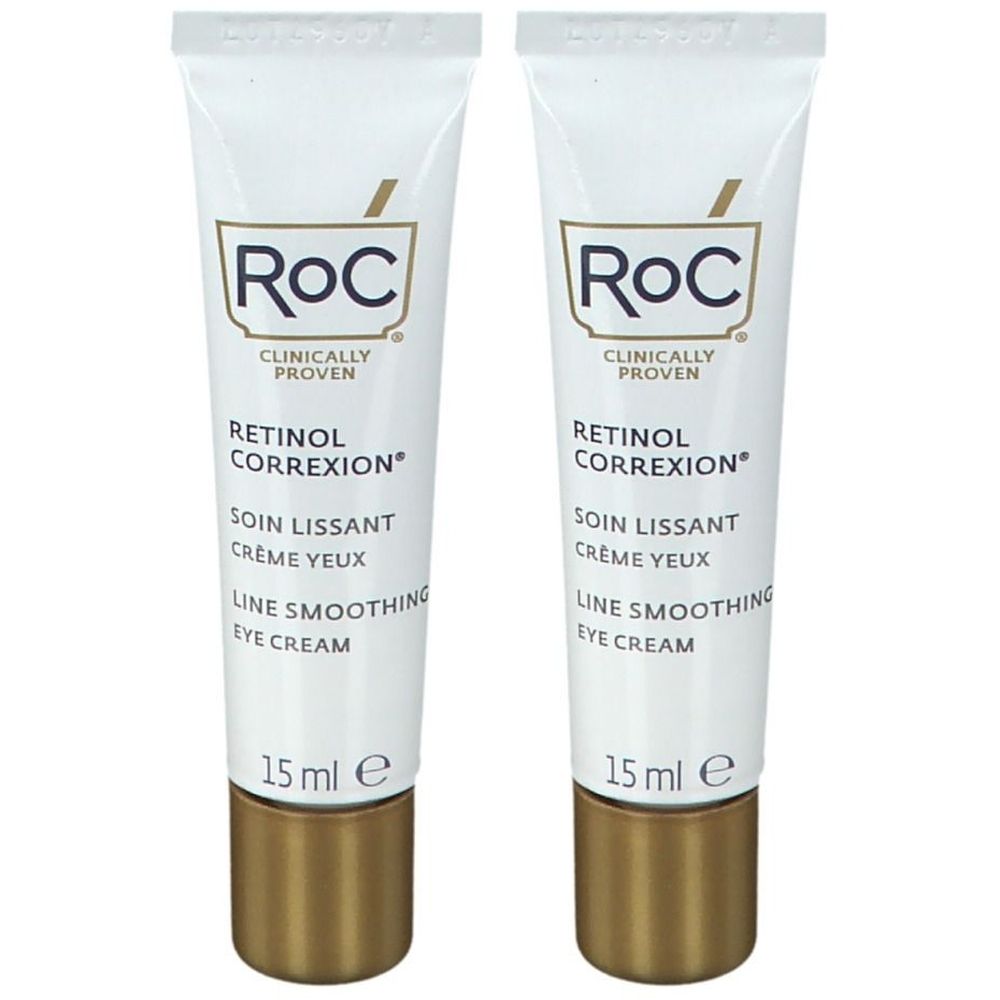 RoC RETINOL CORREXION Soin Lissant Crème Yeux 2x15 ml Crème
