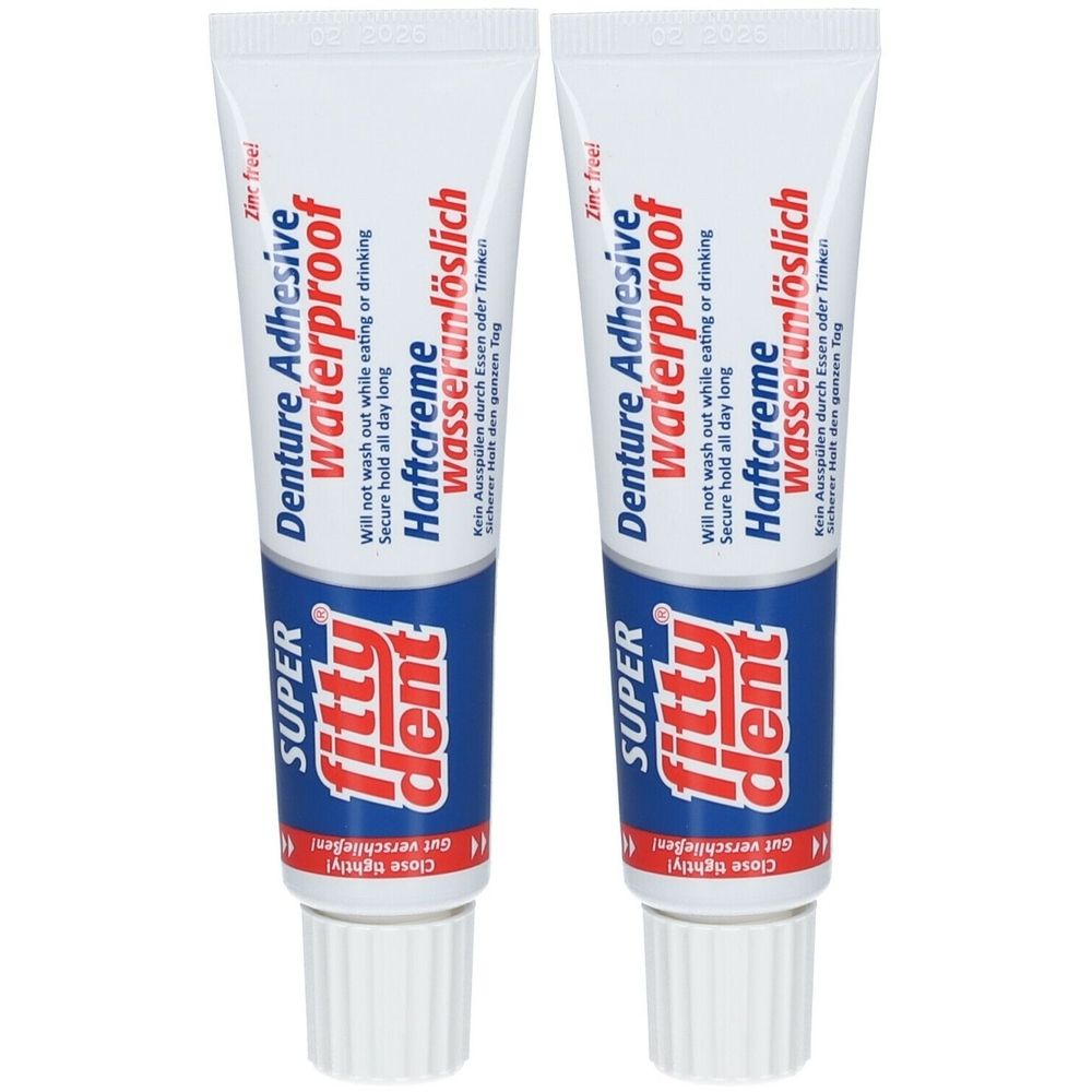 fittydent super Crème fixative 2x40 g Crème