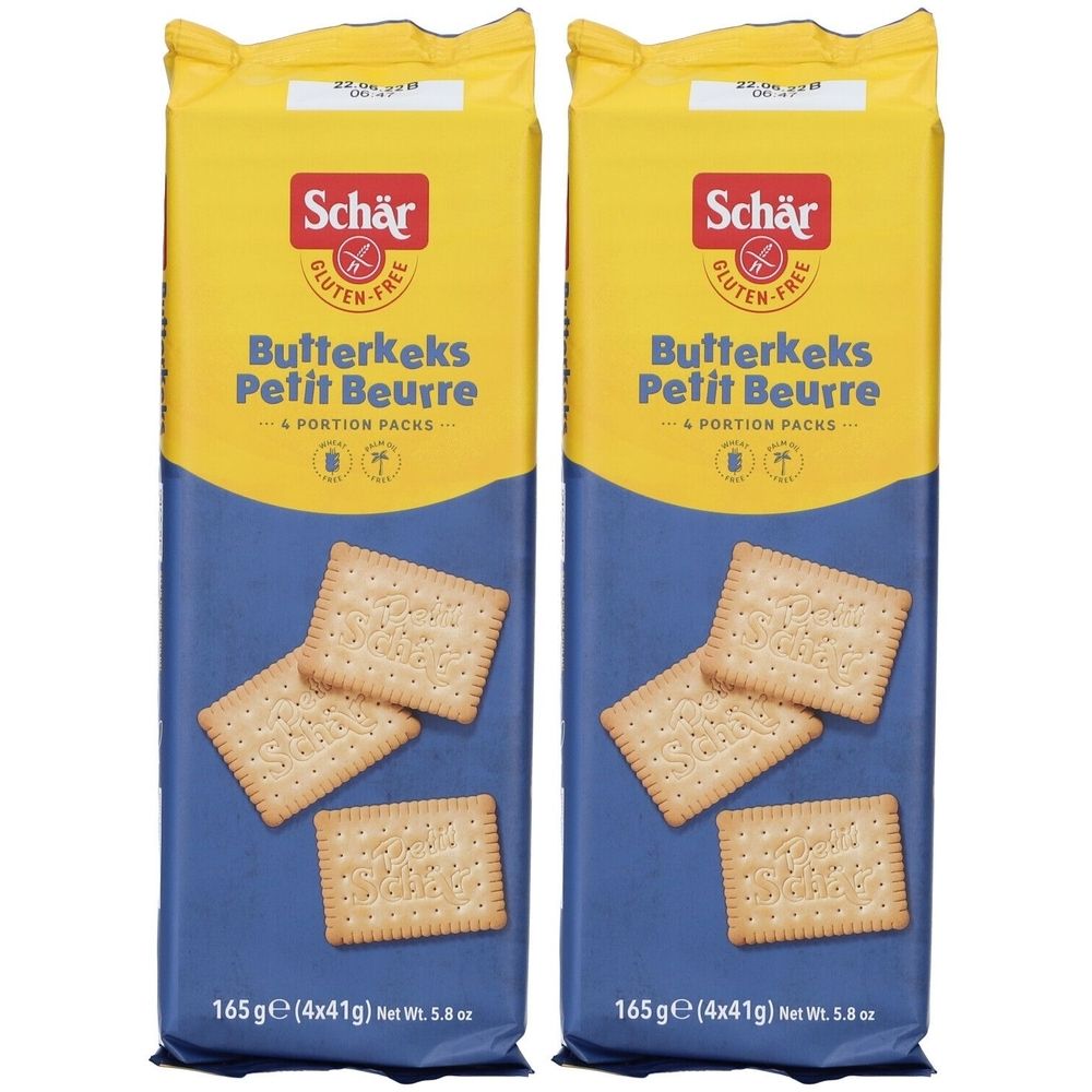 Schär Biscuits au beurre sans gluten 2x165 g