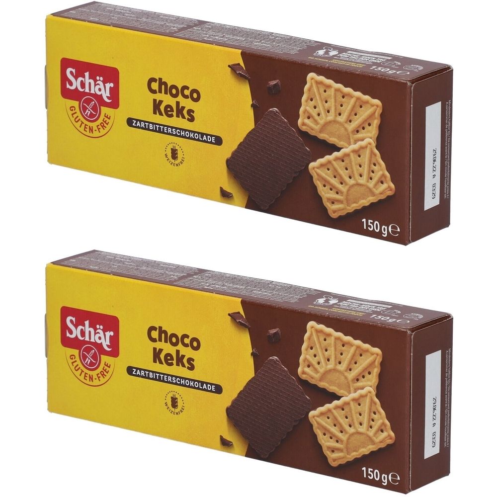 Schär Biscotti au Chocolat 2x150 g Snack