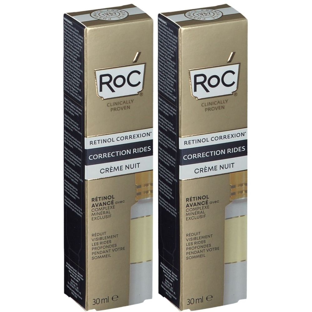 RoC RETINOL CORREXION Correction Rides - Crème Nuit 2x30 ml Crème