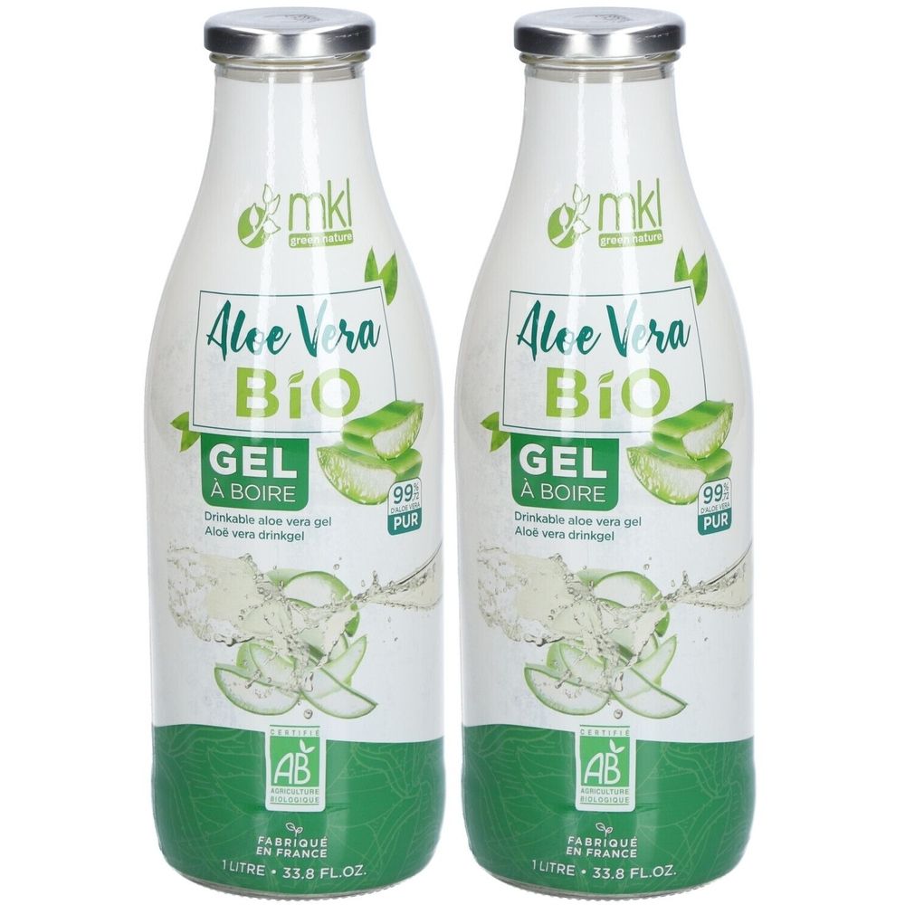MKL Aloe Vera BIO Gel à boire pur non chauffé 2x1000 ml Gel(S)