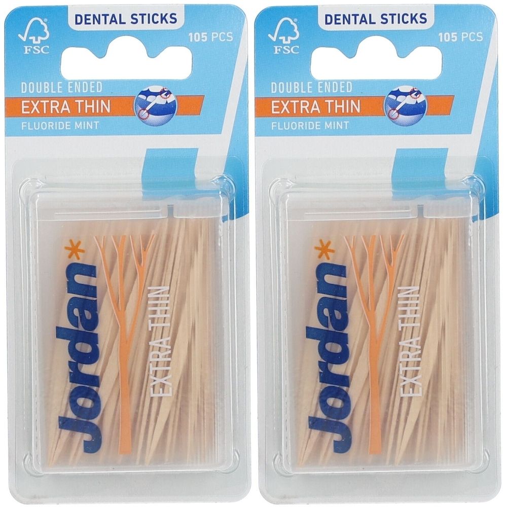 JORDAN* Cure-dents extra fins 2x105 pc(s) Cure-Dents
