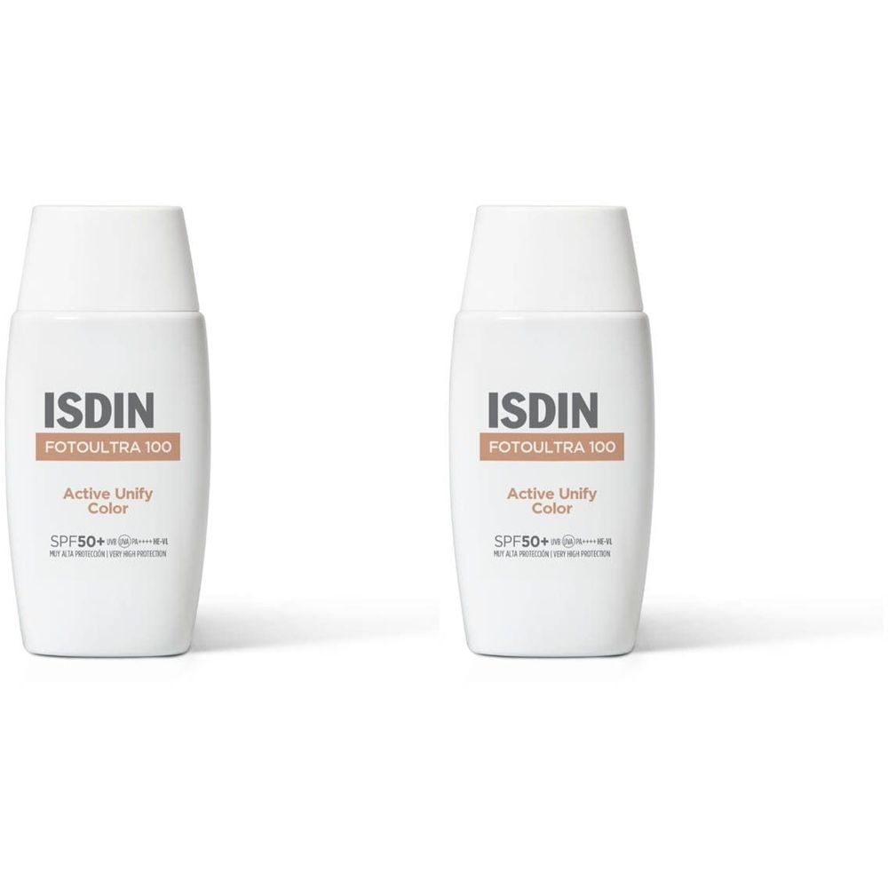 ISDIN photo Ultra 100 ACTIVE UNIFY COLOR Fusion Fluid 2x50 ml Lotion(S)