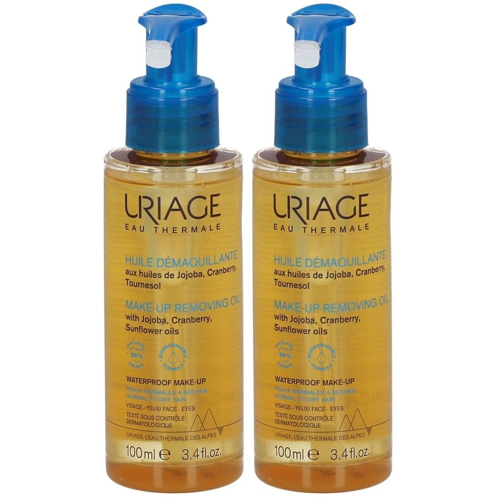 URIAGE HUILE DÉMAQUILLANTE 2x100 ml Bouteilles