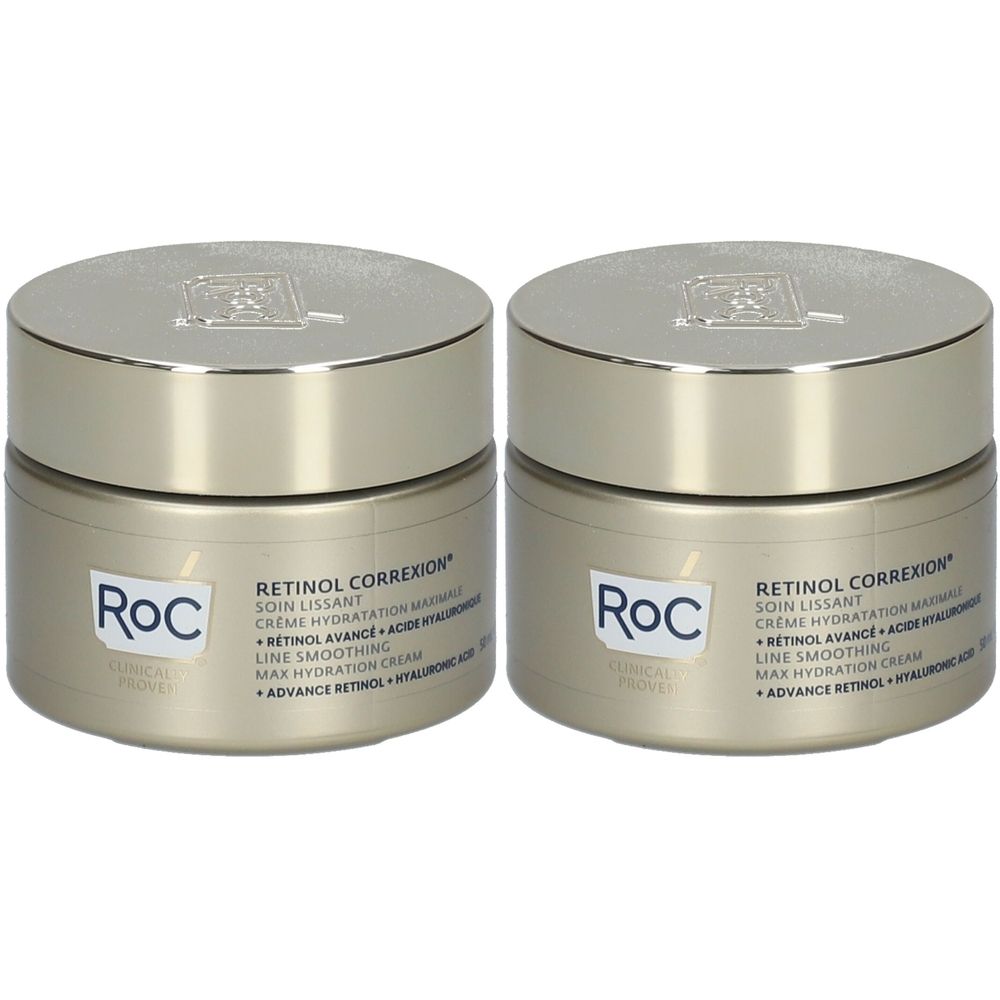 RoC Retinol Correxion Line Smoothing Max Hydration Cream 48 ml 2x48 ml Crème