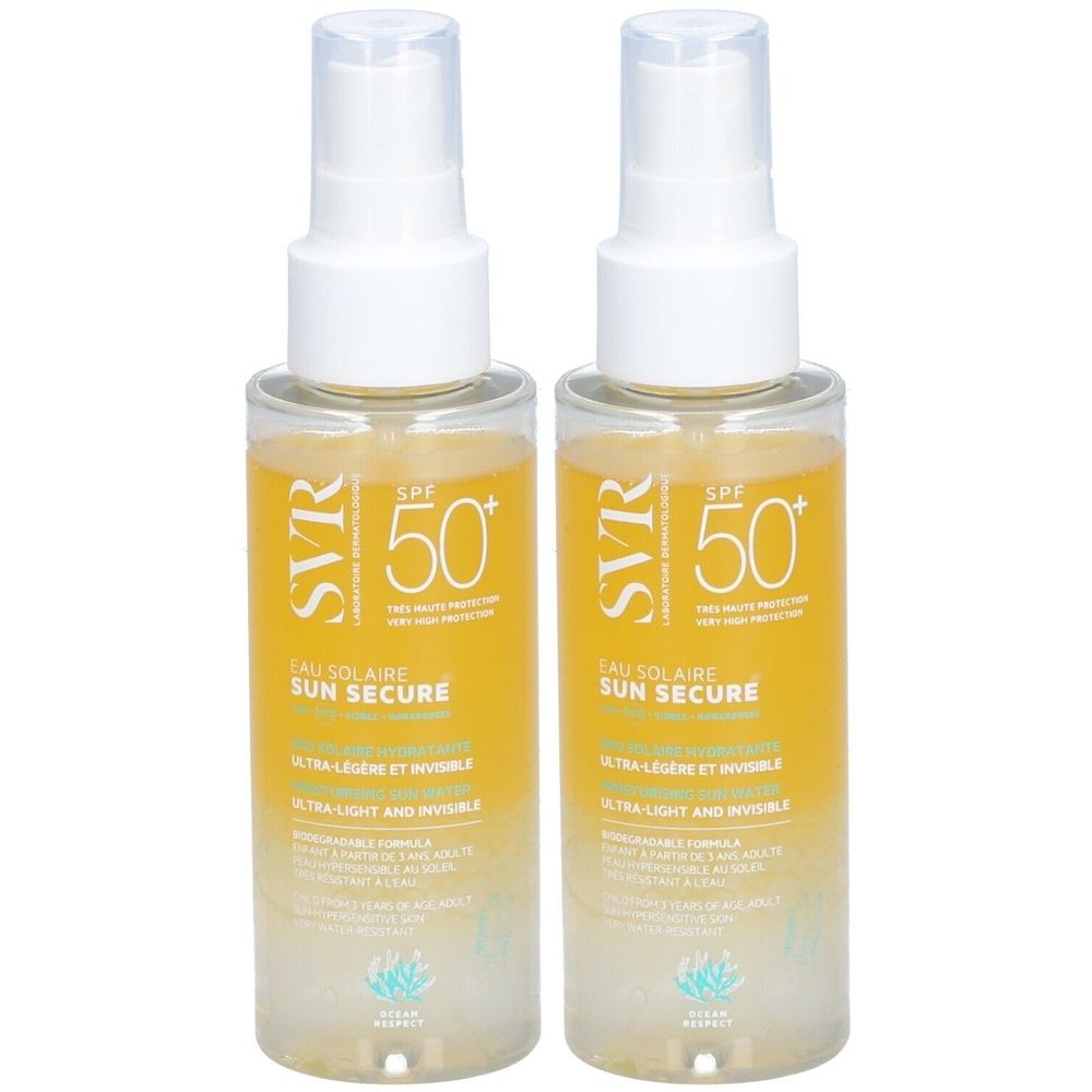 SVR Sun Secure Eau Solaire SPF50+ 2x100 ml Spray