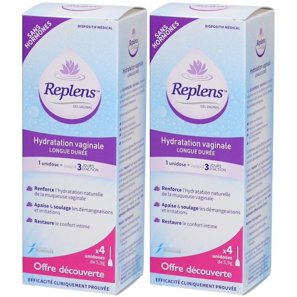 Replens Gel Vaginal Unidose 2x1 pc(s) Gel Vaginal