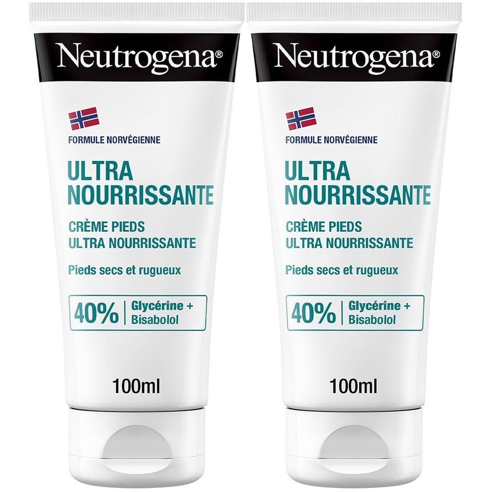 Neutrogena Crème Pieds Nutrition Intense 100ml 2x100 ml Crème De Pieds