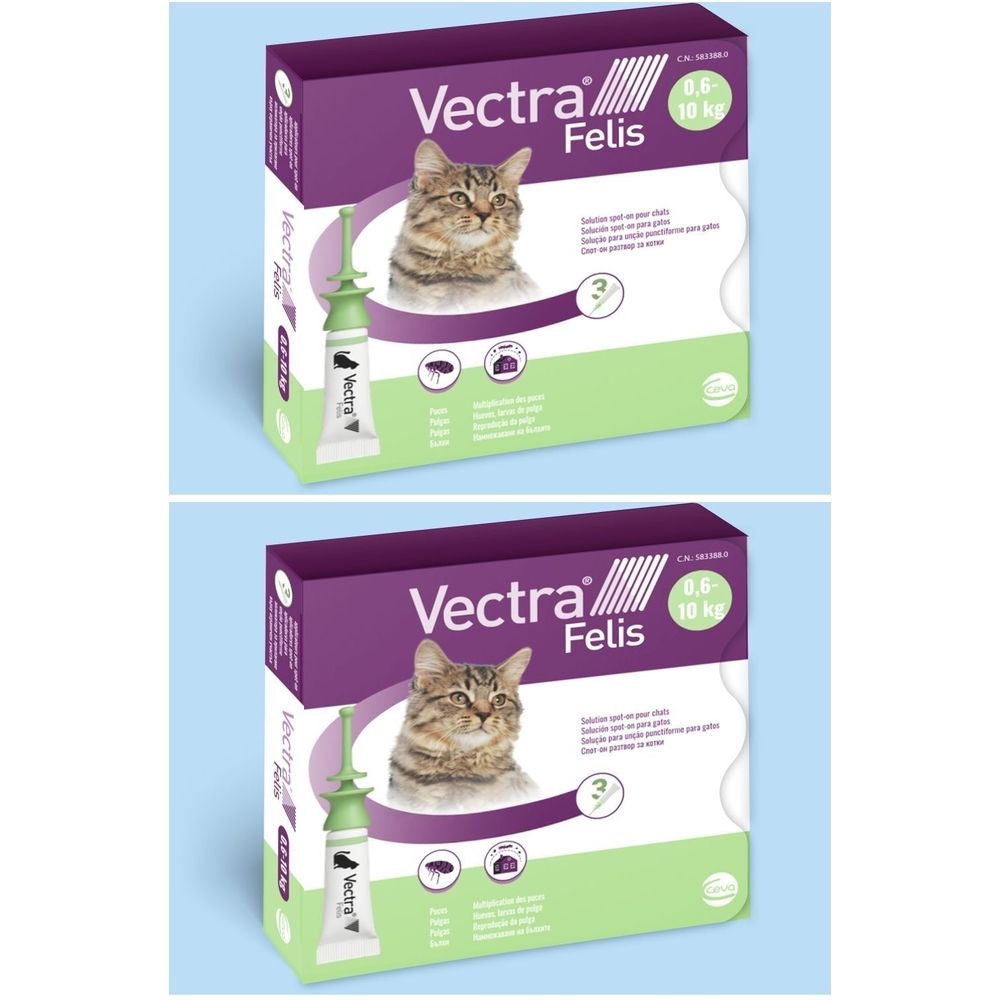 Vectra Felis 2x3 ml Pipette(S) Unidose(S)