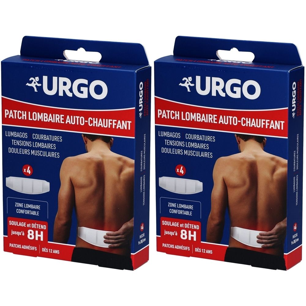 URGO Patch Lombaire Auto-Chauffant 2x4 pc(s) Pansement(S)