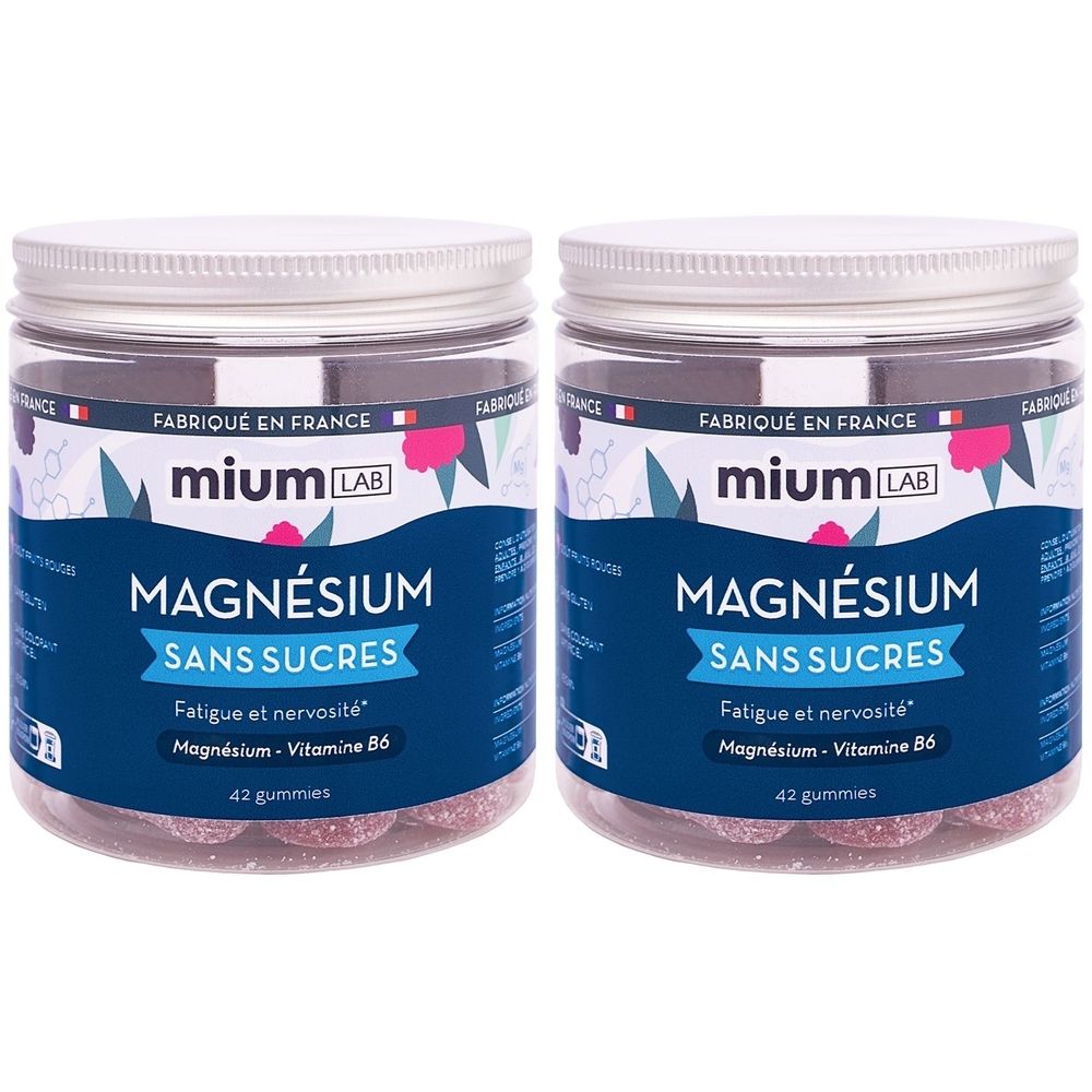Mium Lab Magnésium Sans Sucres 2x42 pc(s)