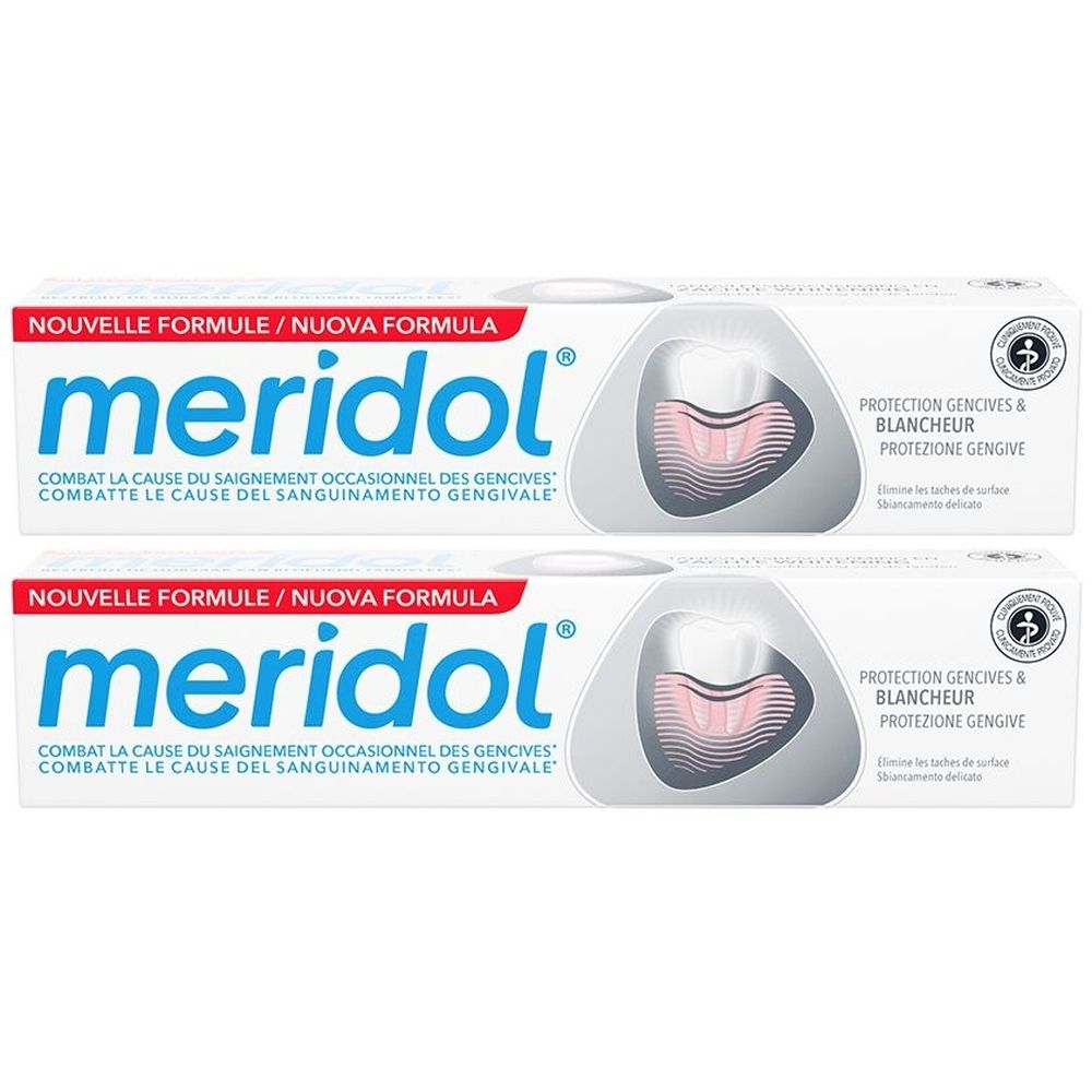 meridol® Protection Gencives & Blancheur Dentifrice 2x75 ml Dentifrice(S)