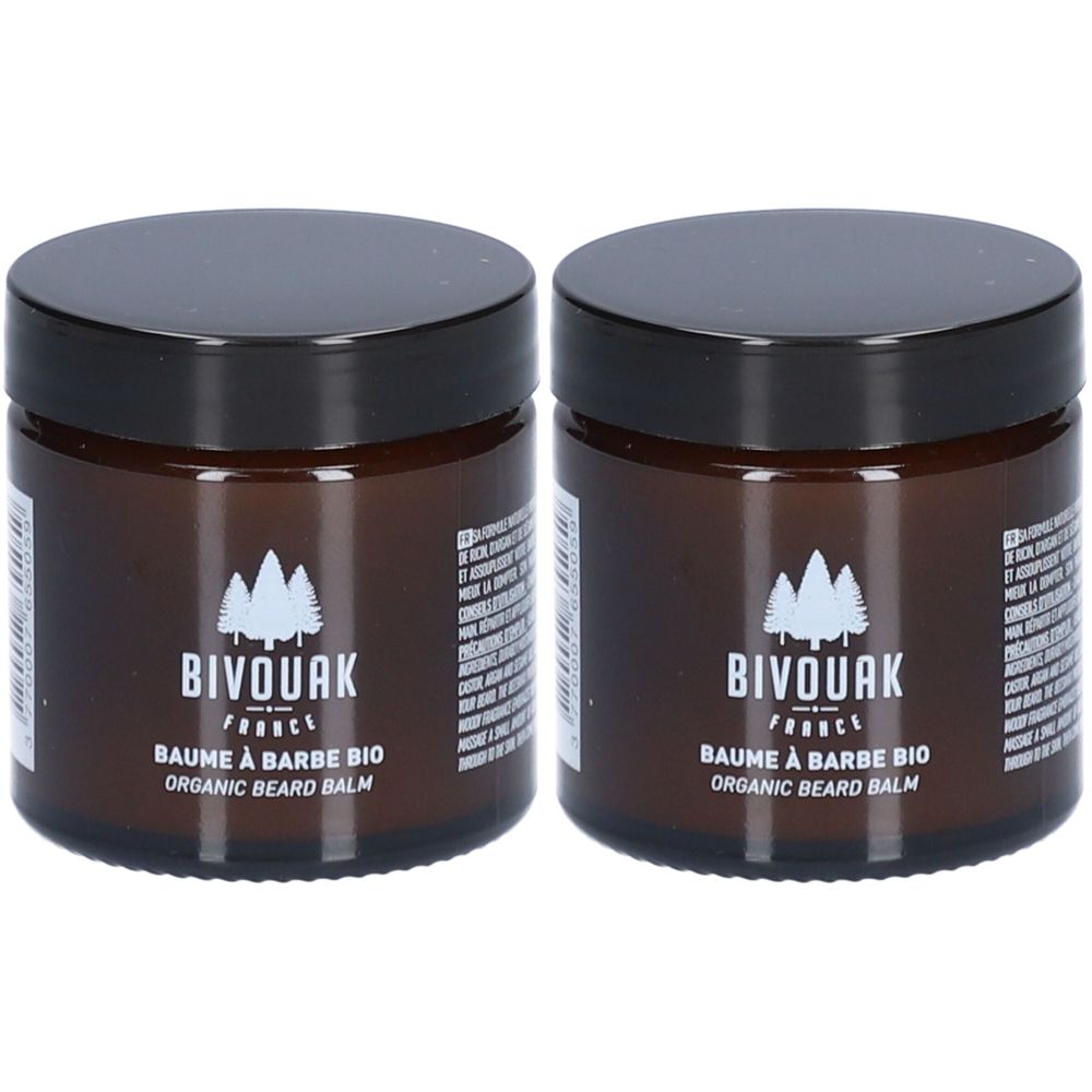 BIVOUAK baume à barbe BIO Baume 2x60 ml