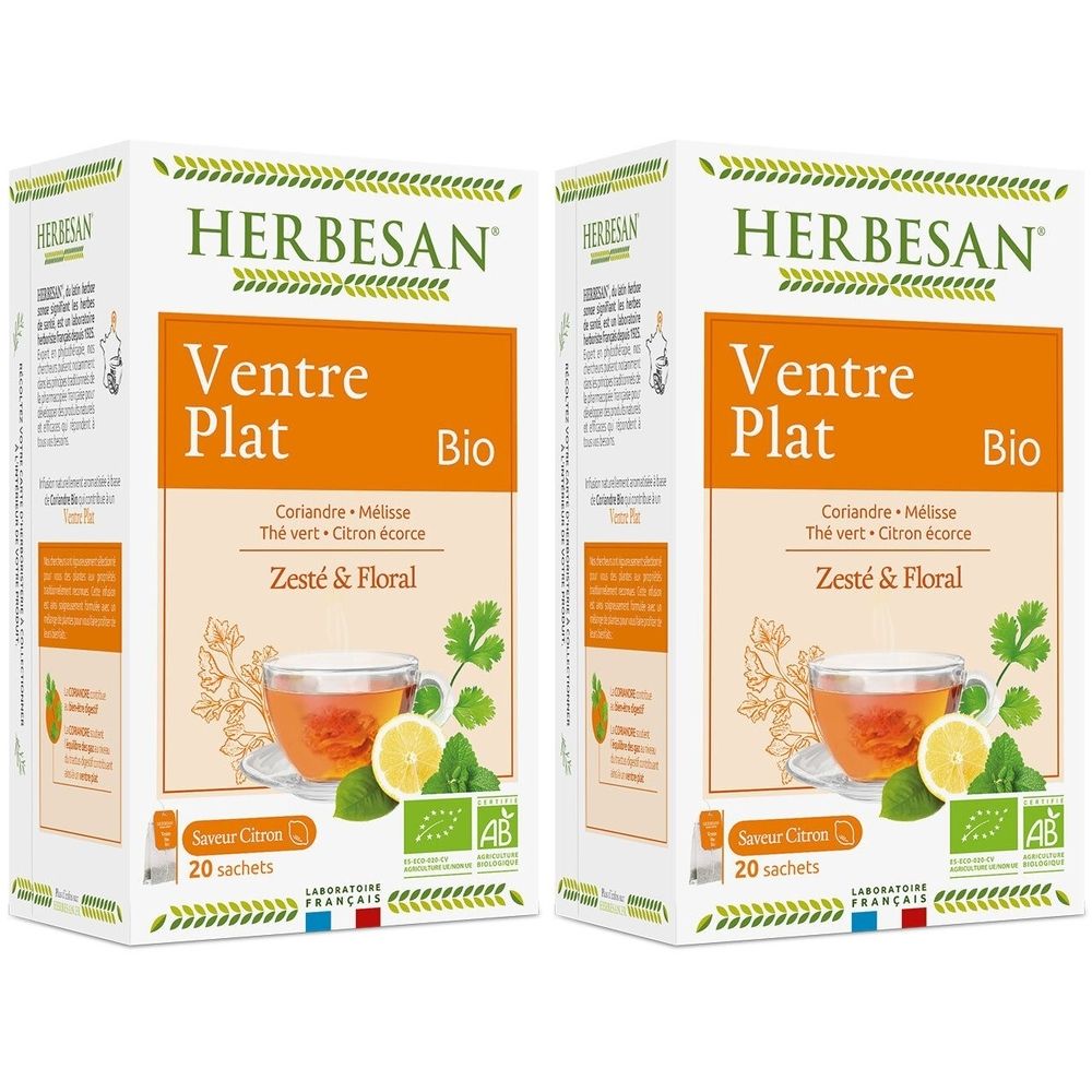 Herbesan infusion ventre plat bio Sachet(S) Filtre(S) 2x20 pc(s)