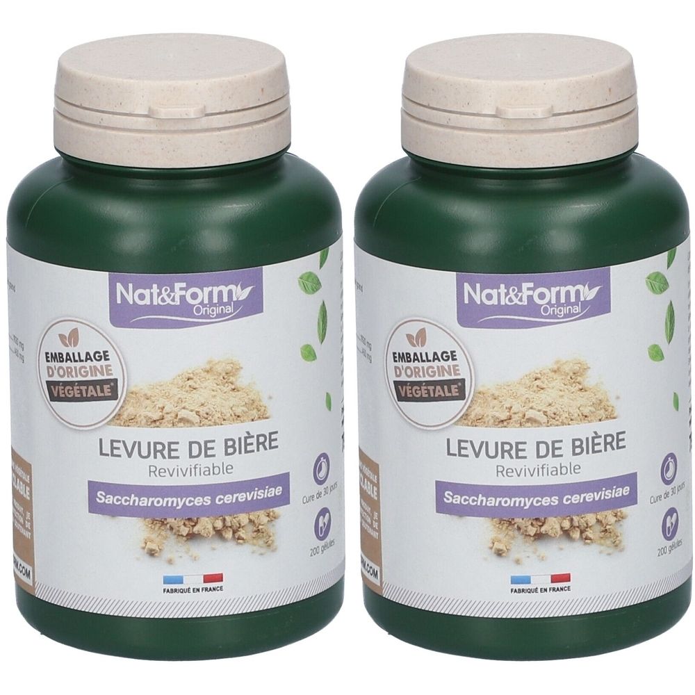 Nat & Form Original Levure de bière revivifiable 2x200 pc(s) Capsule(S)