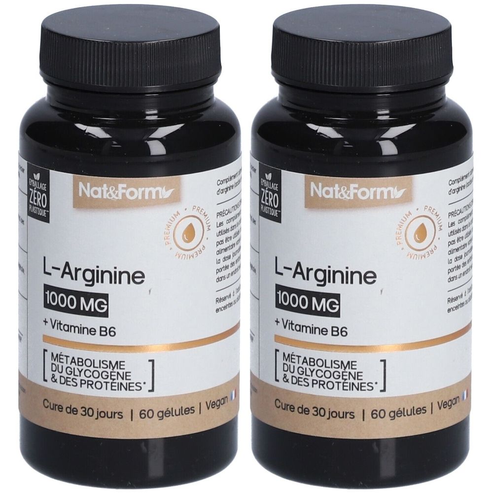 Nat&Form L-Arginine 2x60 pc(s) Capsule(S)