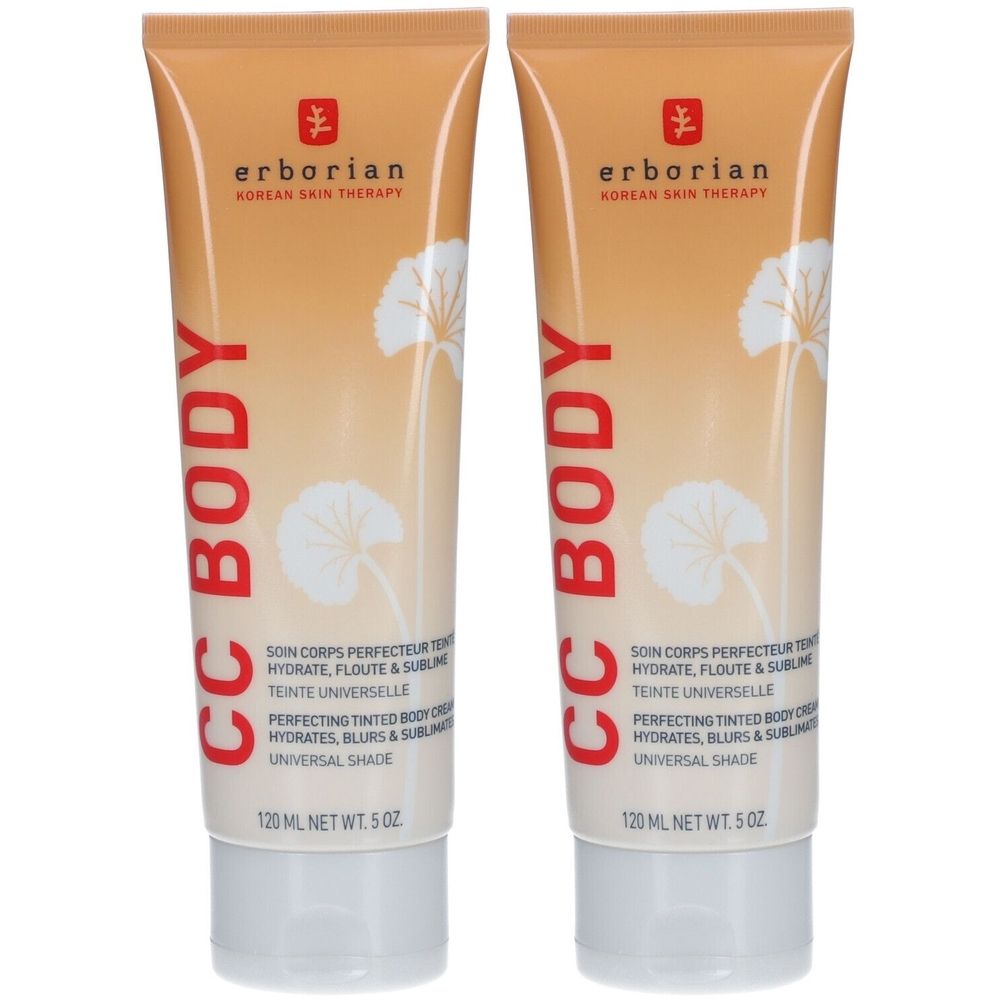 ERBORIANCC BODY - Soin Corps Perfecteur Teint Teinte universelle Maquillage 2x120 ml
