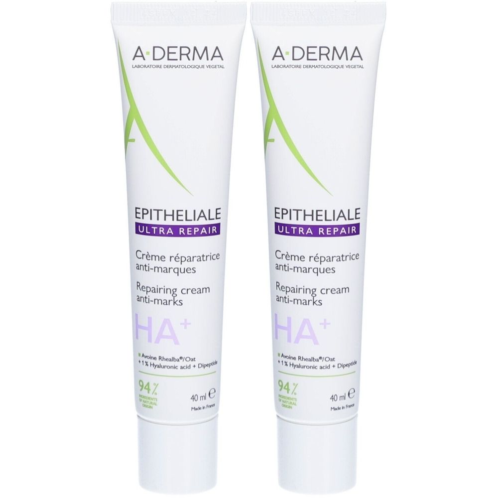 A-DERMA Epitheliale A.H Ultra Repair Crème Réparatrice Anti-Marques 2x40 ml Crème