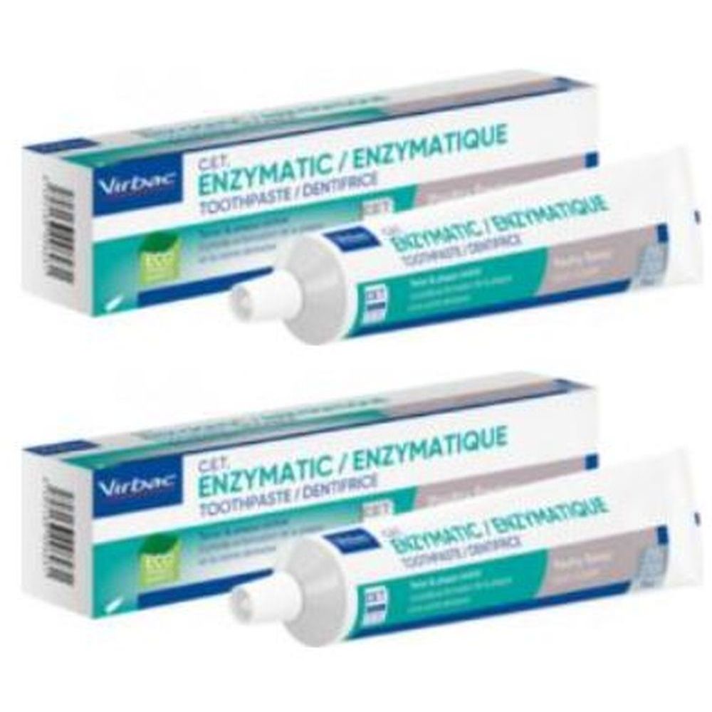 Virbac C.E.T. Enzymatique Dentifrice Chien Goût Poulet 2x70 g Dentifrice(S)