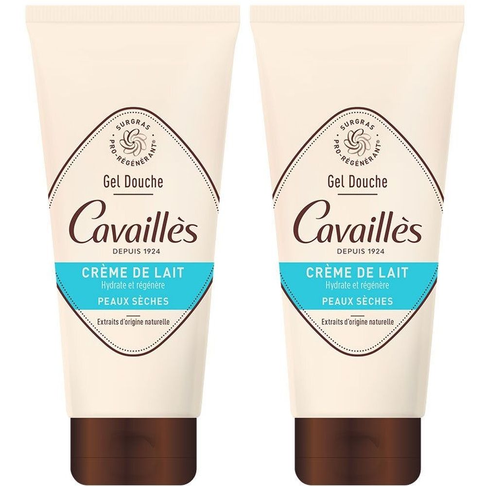 Rogé Cavaillès Gel Douche Crème de lait 2x200 ml Lait