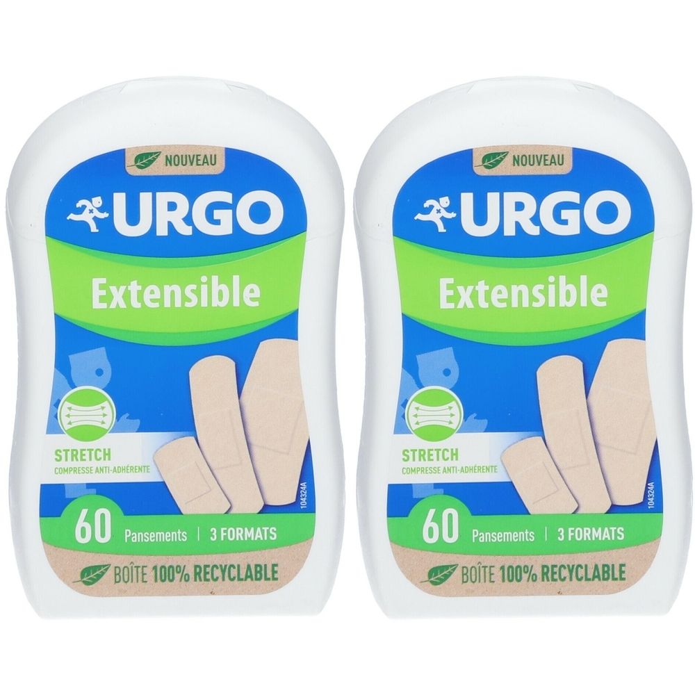 URGO Extensible Pansement Protecteur 2x60 pc(s) Pansement(S)