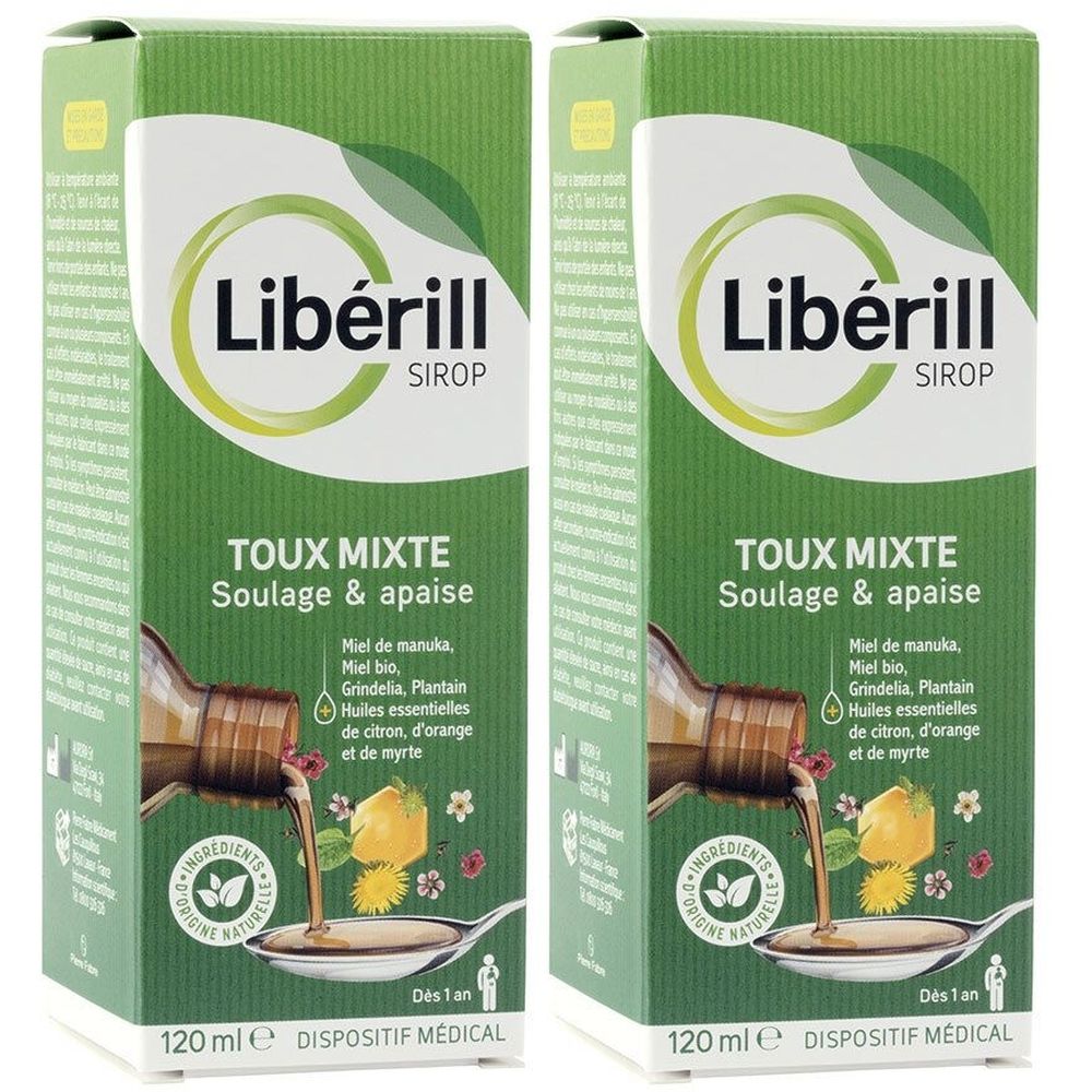 LIBÉRILL sirop toux mixte 120 ml Sirop 2x120
