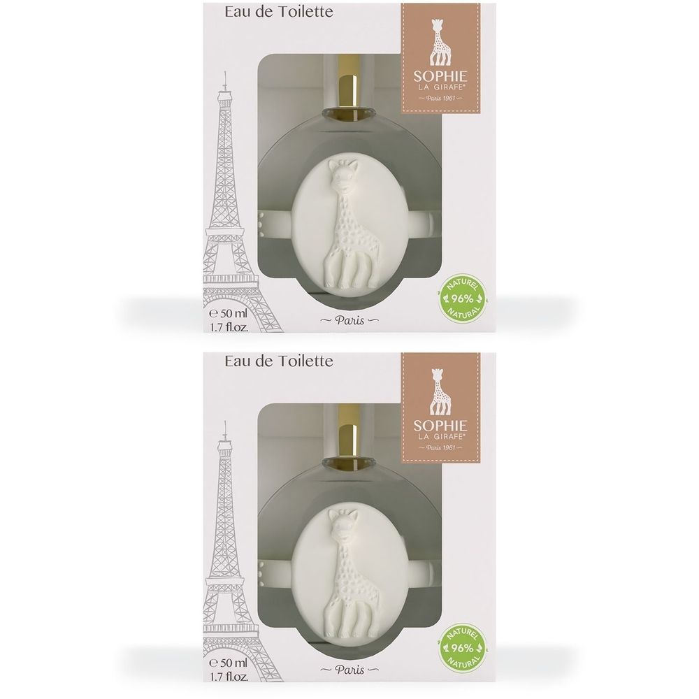 Sophie la Girafe - Eau de Toilette Naturelle 96% pour Enfants Solution(S) 2x50 ml