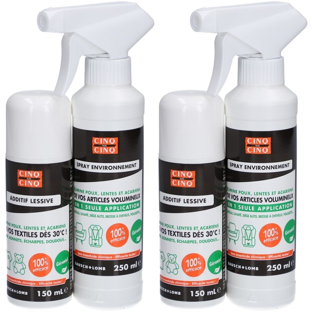CINQ SUR CINQ Kit de Traitement de l'Environnement 2x1 pc(s) Solution(S)