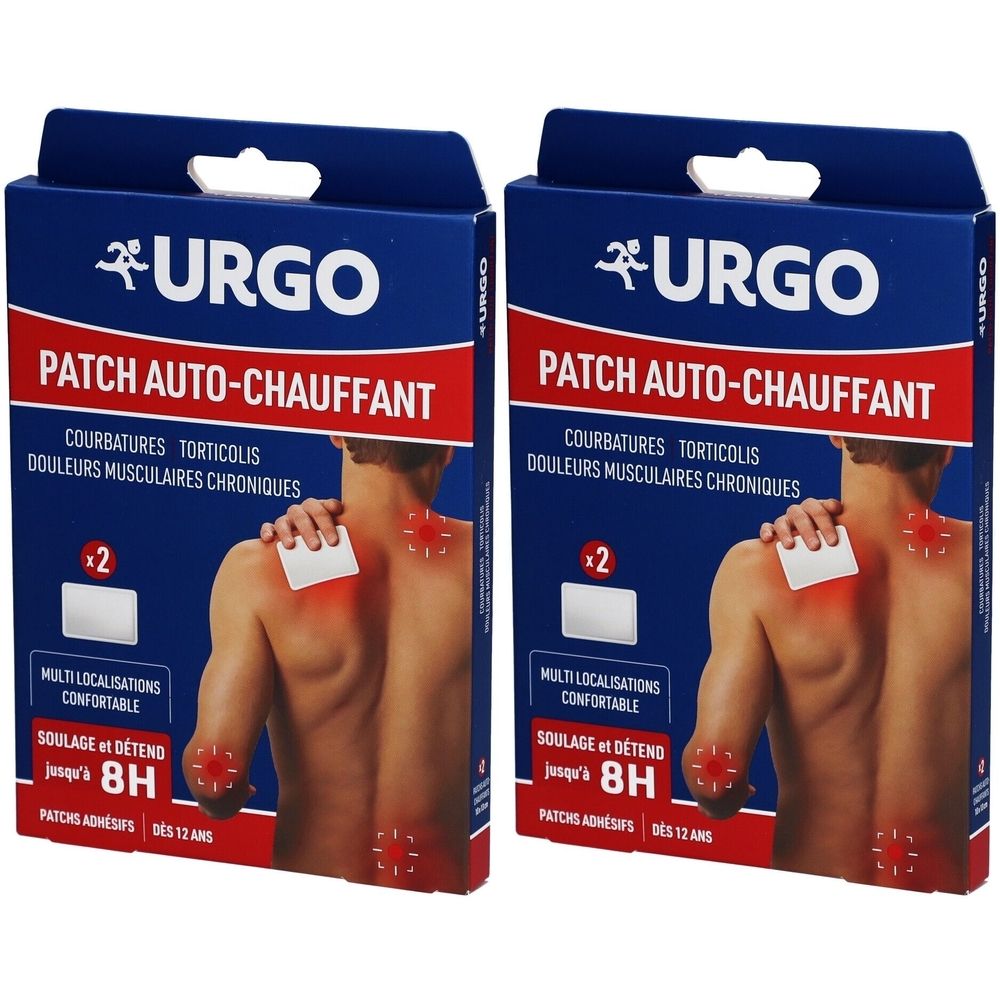URGO Patch Auto-Chauffant 2x2 pc(s) Pansement(S)