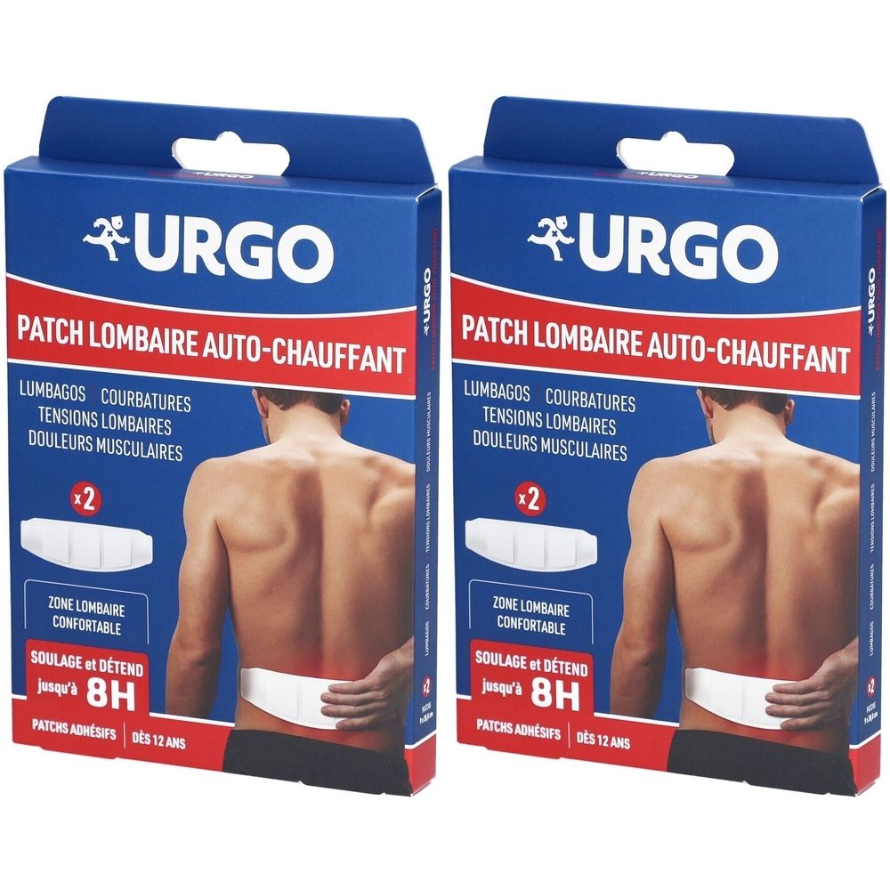 URGO Patch lombaire auto-chauffant 2x2 pc(s) Pansement(S)