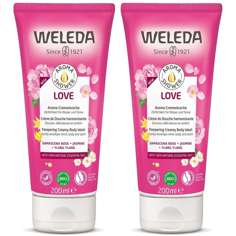 WELEDA Love Crème de Douche harmonisante Aroma 2x200 ml