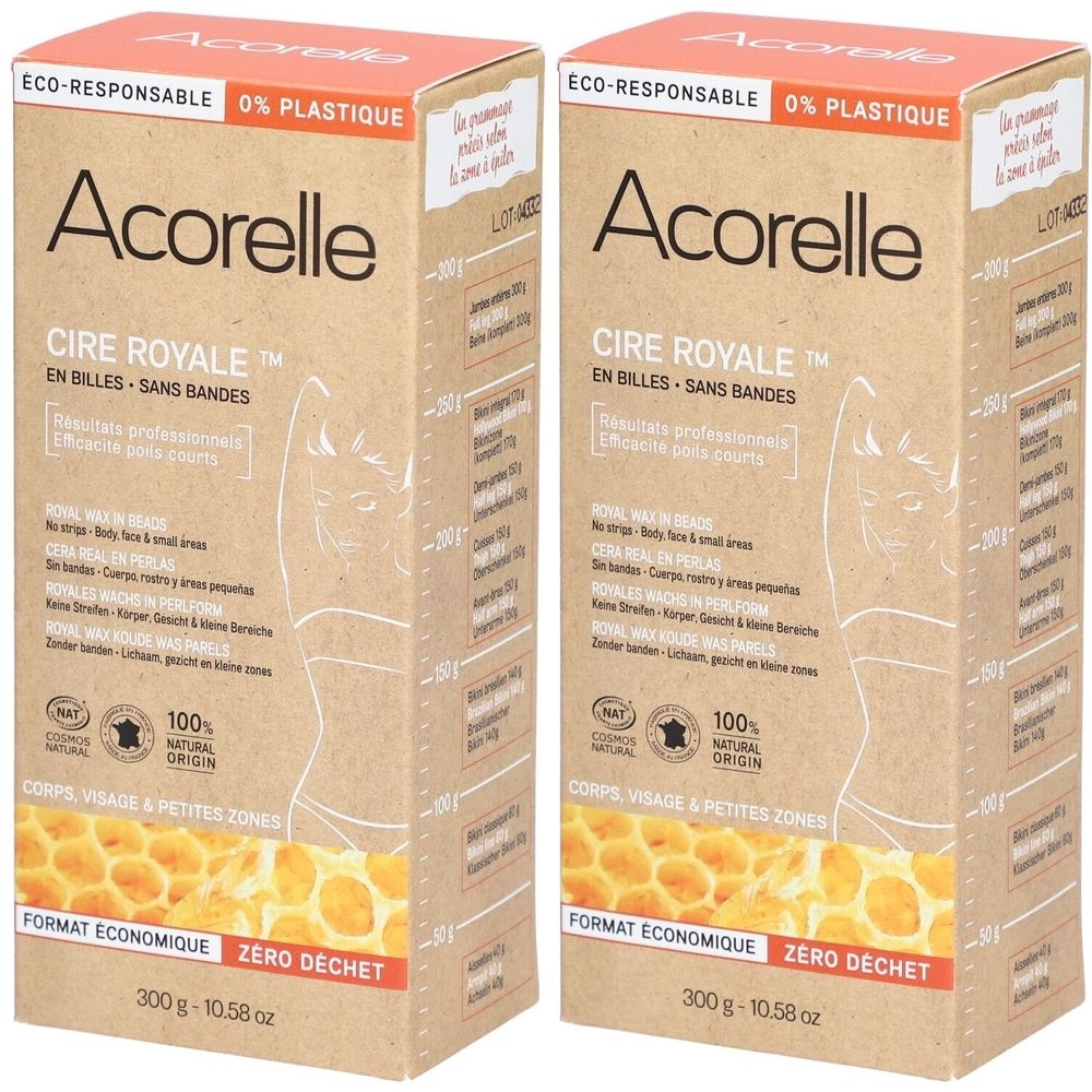 Acorelle Cire Royale en billes 2x300 g Perle(S)