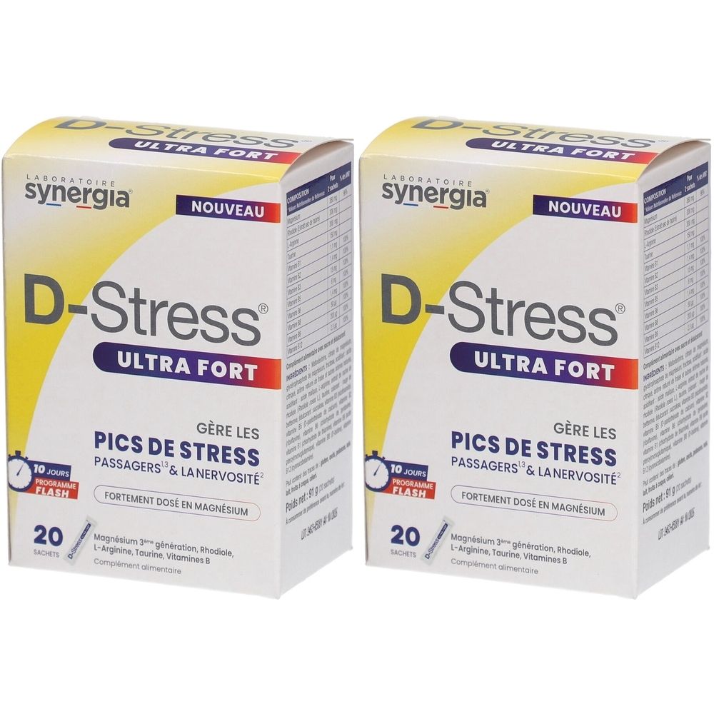 Synergia D-Stress Ultra Fort 2x20 pc(s) Sachet(S)