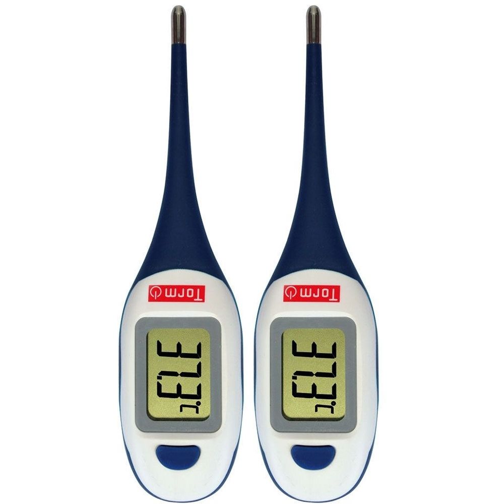 TORM - Thermomètre Flexible - Grand Ecran - Prise de température rectale, axillaire ou buccale - Thermomètre classique - 1 unité 2x1 pc(s)