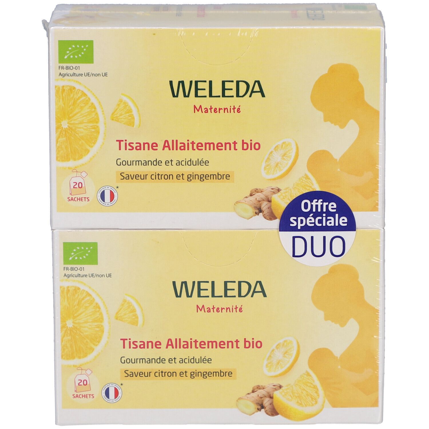 WELEDA Tisane allaitement bio Citron Gingembre 80 g Thé Instantané