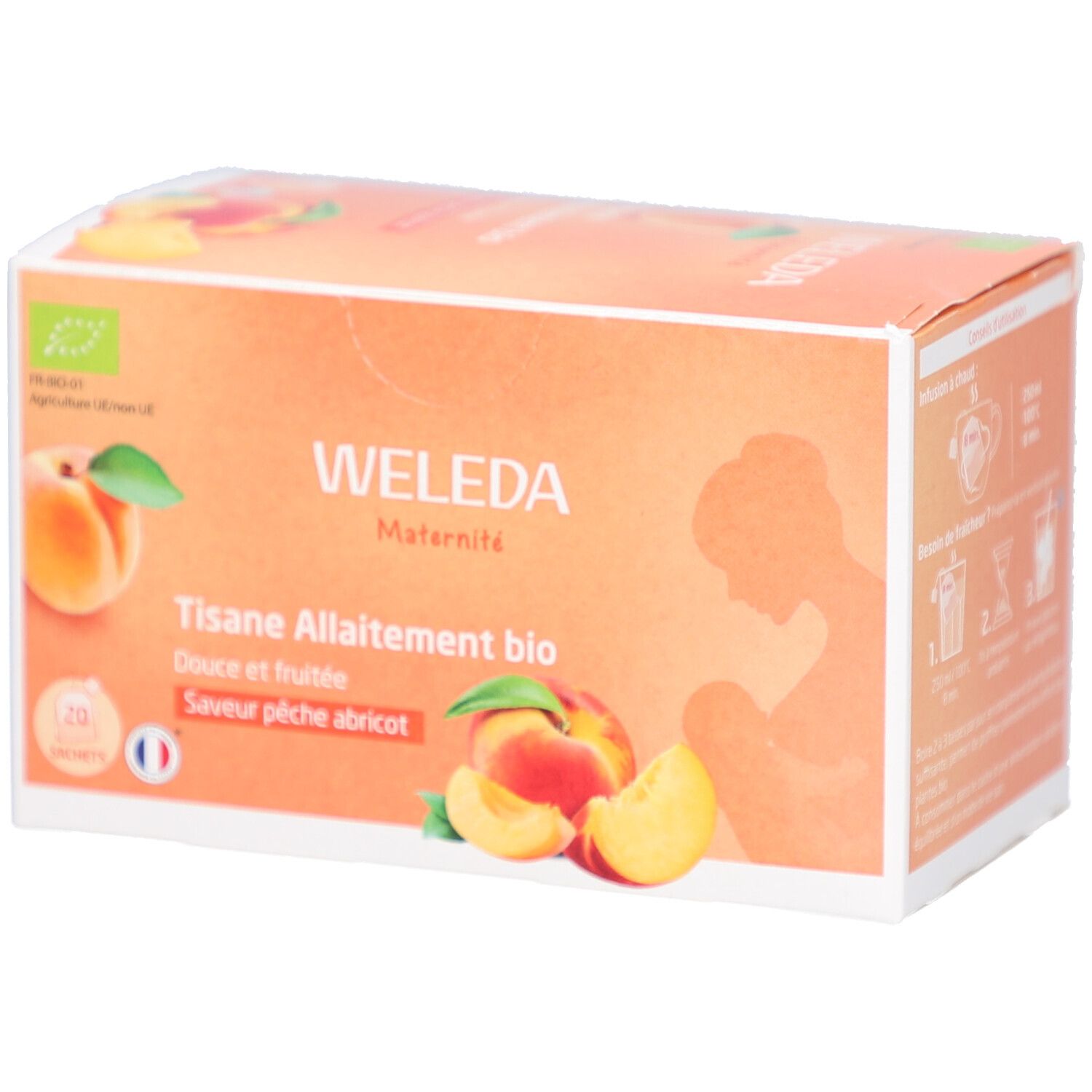 WELEDA Tisane Allaitement bio Pêche Abricot 20 pc(s) Thé Instantané